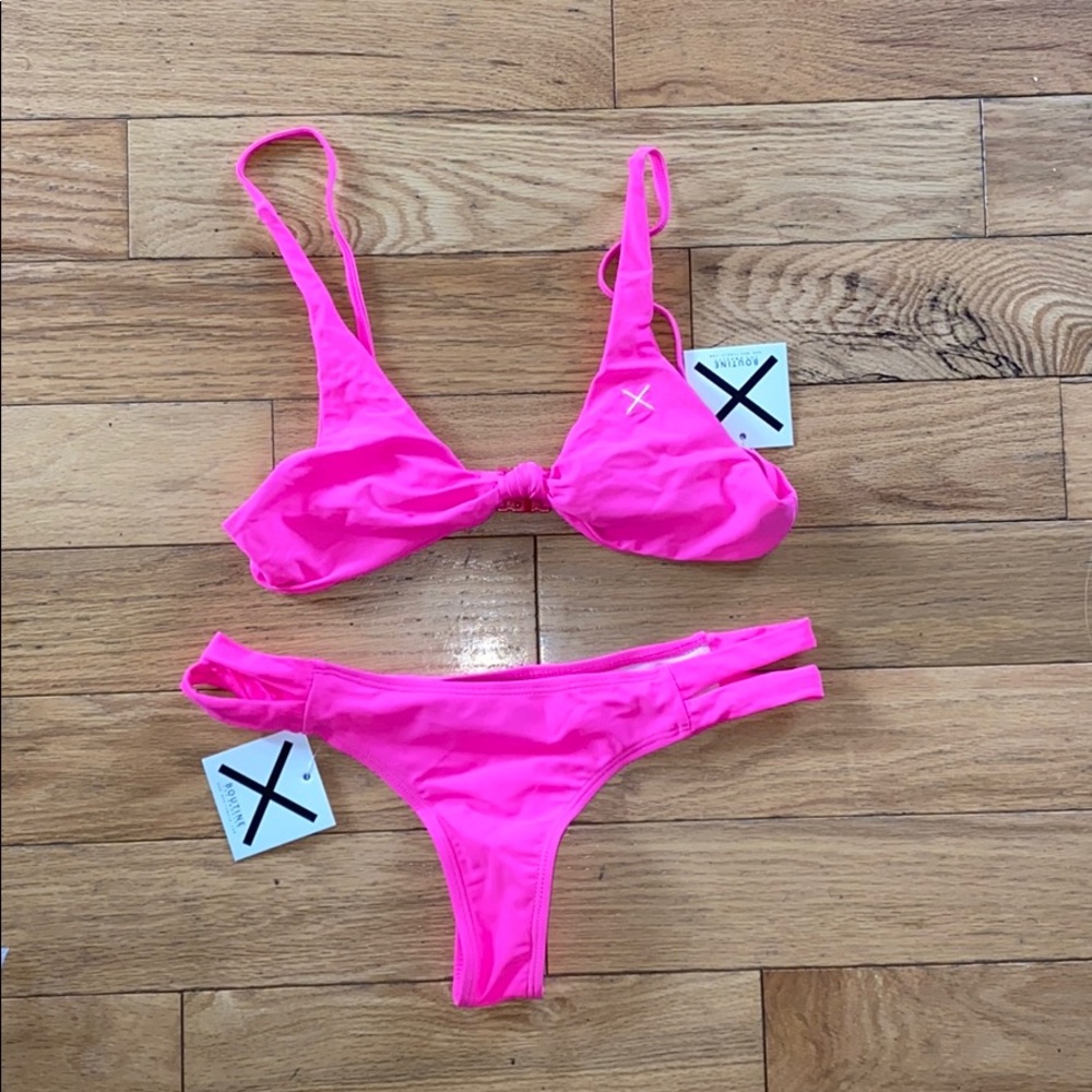 Boutine LA Neon Hot Pink Bikini Set